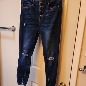Stylish High Rise Button-Fly Jeans